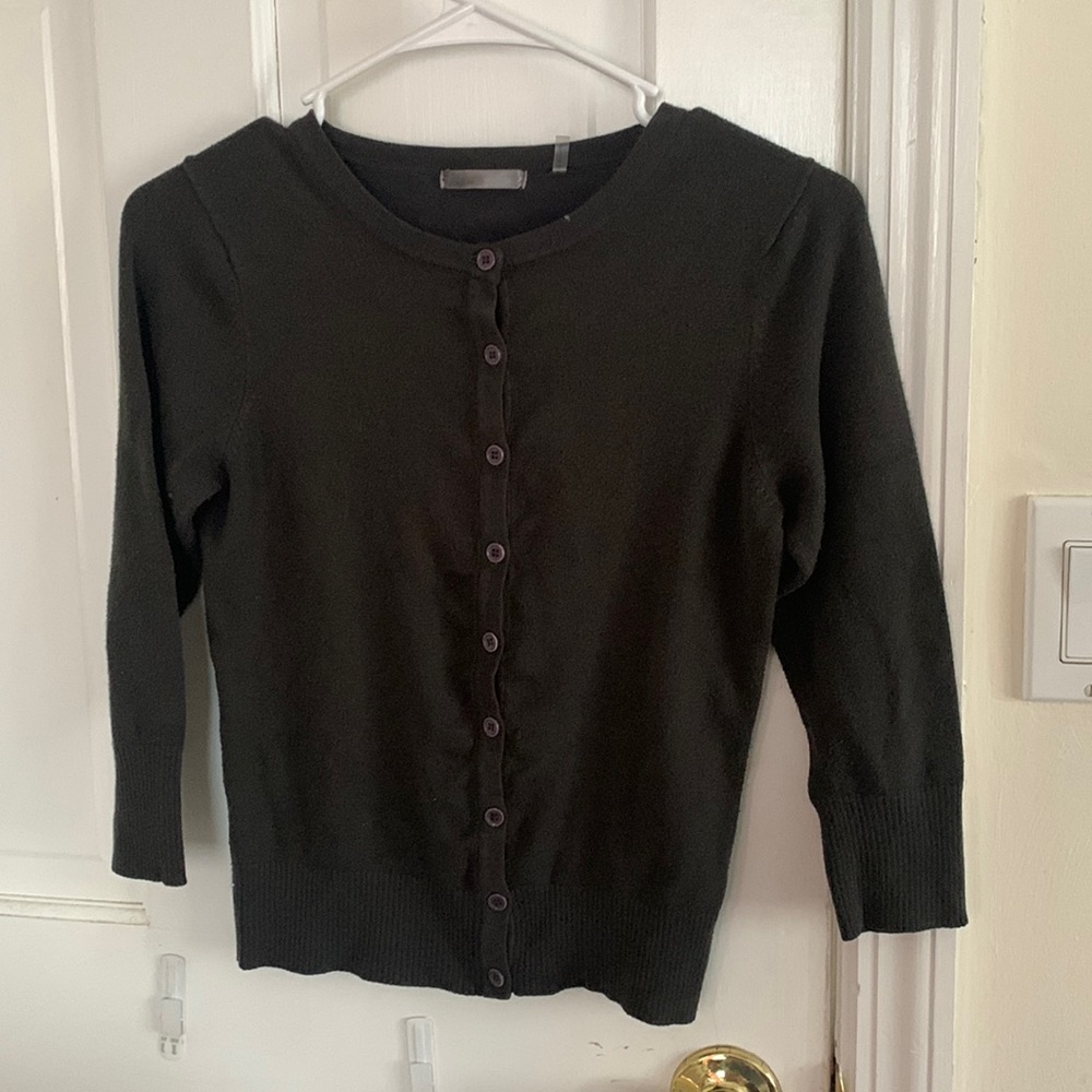 Button Down Grey Sweater